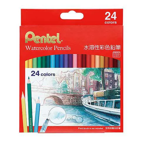 Pentel飛龍 CB9-24TW 24色水溶性彩色鉛筆