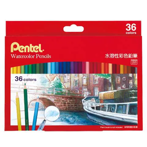 Pentel飛龍 CB9-36TW 36色水溶性彩色鉛筆