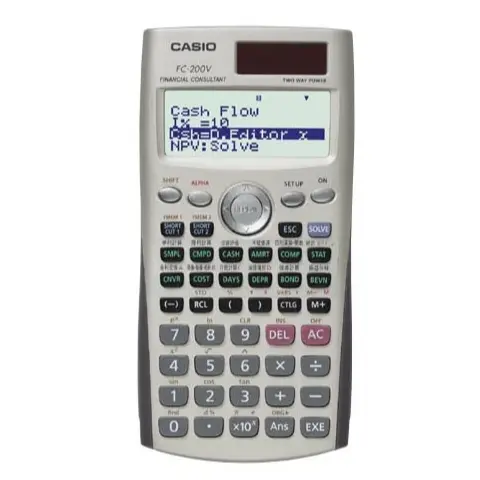 CASIO 卡西歐 FC-200V 財務型計算機(全新.說明書有點髒)