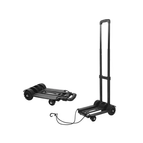 TRENY  鐵製塑鋼行李車-4輪/載板尺寸:25x35公分(最外圍)