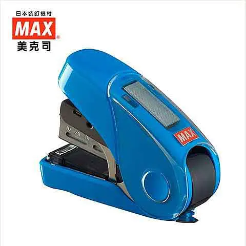 MAX美克司 HD-10FL3K/B 平針雙排訂書機 藍色