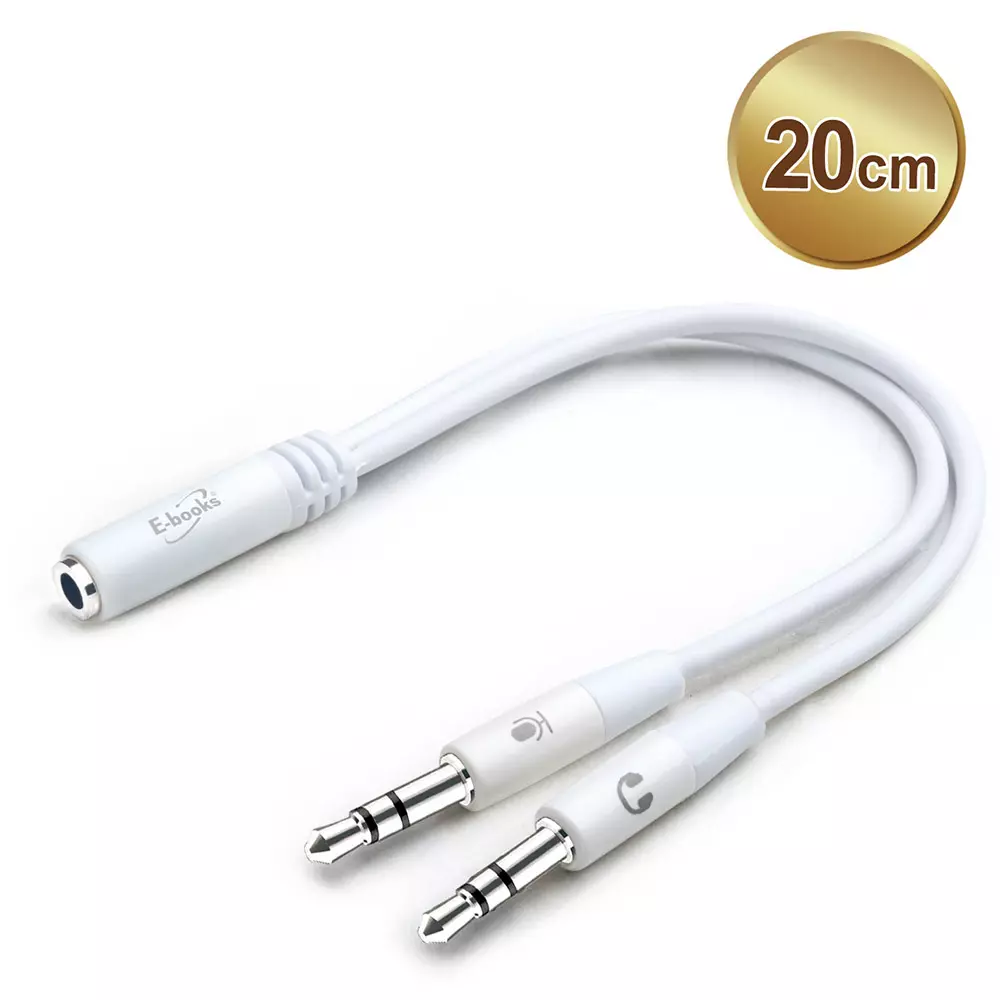 X97 一母轉二公耳機麥克風音源轉接線3.5mm