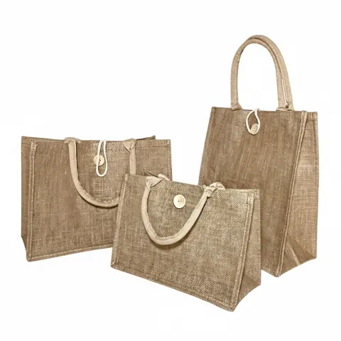 CKF-109 直立式亞麻手提袋(大)(37x31x17cm)