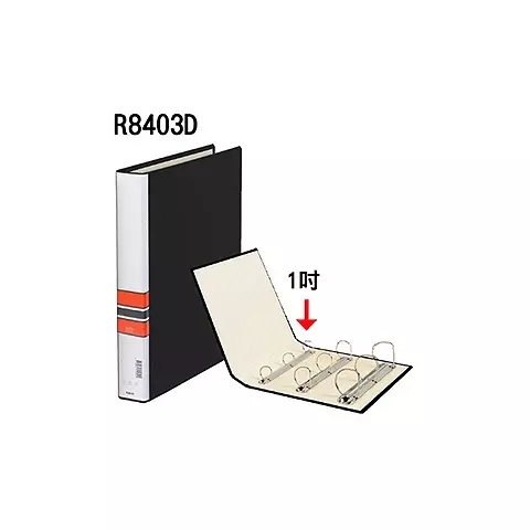 立強R8403D 三孔D型夾(黑)